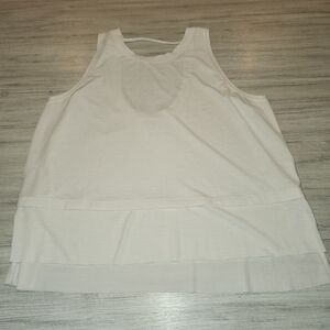 Calia Trapeze Performance Tank Top Women's White Size XL A1